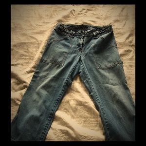 Limited Jean capris and Old navy khaki capris.